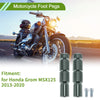 Honda Grom MSX125 13-20 Front Aluminum Gray Foot Pegs