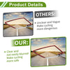 M8/M10 Rear View Mirrors Prismatic Silver Tone Red Plastic 1set