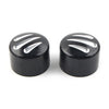 Harley Softail Touring Black  Front Cut Axle Nut Cap Covers