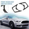 Ford Mustang Car Front Headlight Lamp Switch Trim Covers (2015-2020)