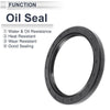 Oil Seal Nitrile Rubber 70x90x8mm Black 5 Pcs