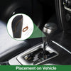 Subaru Forester Gear Shift Knob Cover 2018-2023 Black Brown Faux Leather