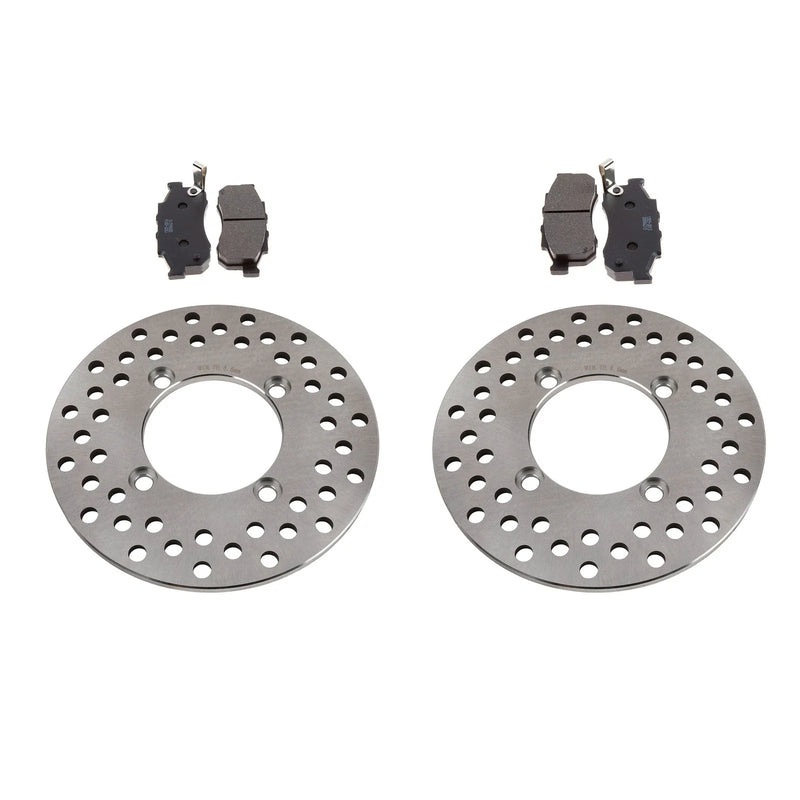 Honda Pioneer 700 2 x Front Brake Rotors & Semi-Metallic Brake Pads (2014–2025)