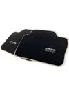BMW M6 Series F06 GC (2012-2019) - Black Beige Rounds Premium Floor Mats