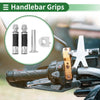 Motorcycle Motorcycle Hand Grips Cover Handlebar Throttle Grips Silver Tone