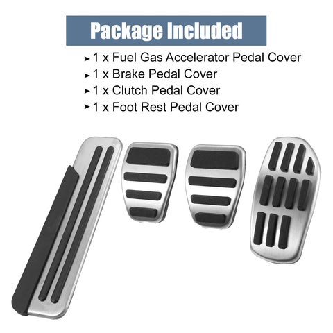Nissan Qashqai J11 4pcs Accelerator & Brake Pedal Covers (2016)