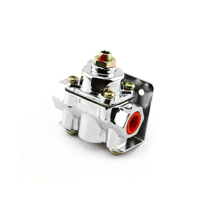 Adjustable 4-9 psi Universal Deadhead Fuel Pressure Regulator Chrome