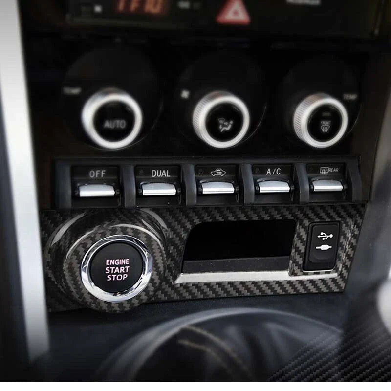 Carbon Fiber Engine Start Button Cover Trim Fits Toyota 86 Subar BRZ 2013-2018