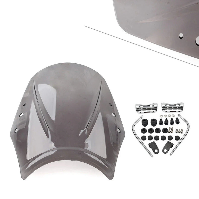 Universal Motorcycle - Grey Windshield Deflector