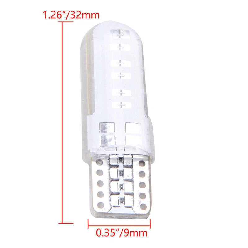 Universal 4 x T10 194 W5W COB 2835 SMD 12LED Car License Light Bulbs (N/A)