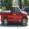 Ford F-150 4 x Black Extended Pillar Post Door Trim Covers (2004–2014)