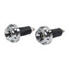 Make & Model Chrome Motorcycle 7/8'' 1'' Handlebar Grips & End Cap