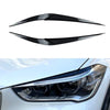 BMW X1 2 x Headlight Eyelid Trim Covers Carbon Fiber Look (2016-2021)
