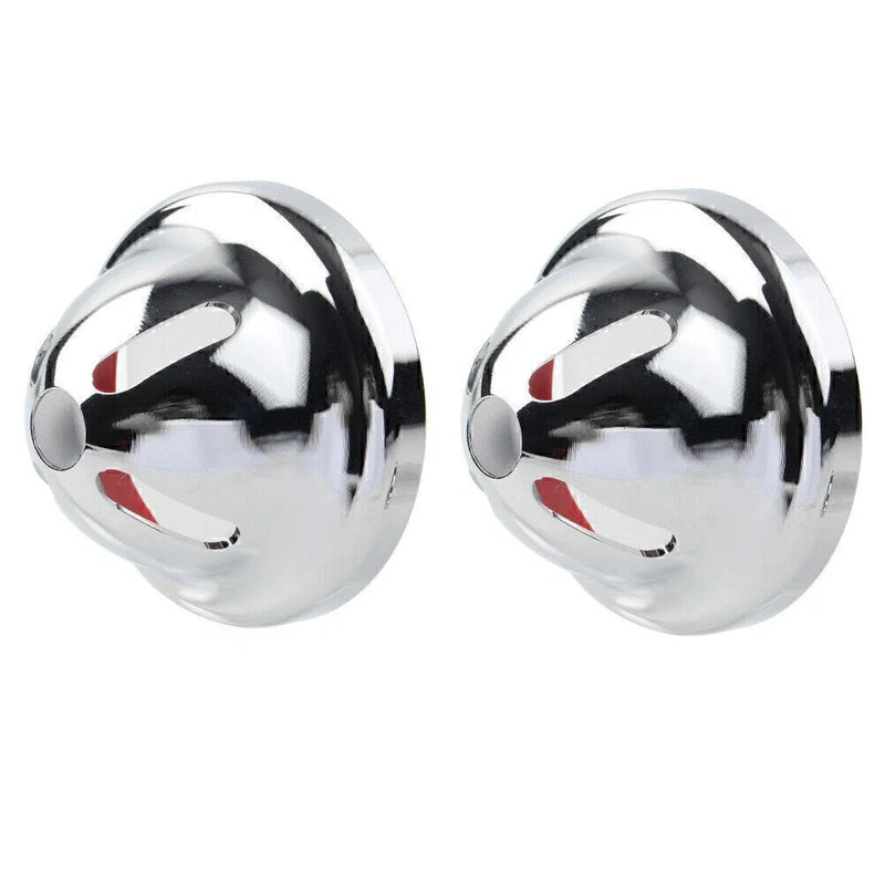 T100, Scrambler 900 Silver Turn Signal Light Covers (2002-2014)