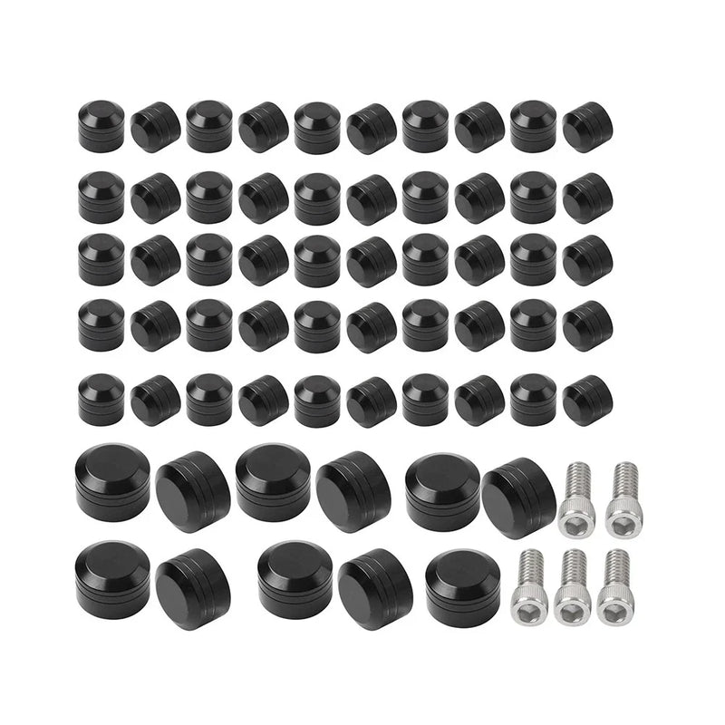Harley Twin Cam Softail 61X Engine Topper Screw Bolt Cap Kit (2007-2017)