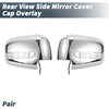 Mitsubishi Chrome Plated Rearview Mirror Cover Overlay with LED Light