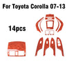 Toyota Corolla Wood Grain Interior Kit Cover Trim 14PCS (2007–2013)