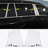 Benz GLS-Class 10PCS Chrome Steel Window Center Pillar Cover Trim (2020–2025)
