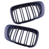 BMW 3 Series E46 M3 Black Front Kidney Grille Grill Set (2000-2006)