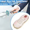 Porsche Cayenne (2011-2018) TPU Pink 3 x Button Smart Key Fob Case Cover