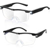 Unisex 180% Magnifying Eyewear HD Glasses with LED Lights