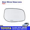 Side Mirror Glass Lens RH Fits Toyota Corolla Altis Yaris Belta SED 2008-13 D06