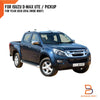 Isuzu D-Max Dual Cab 4x4 6PCS Silver Fender Flares (2012-2016)