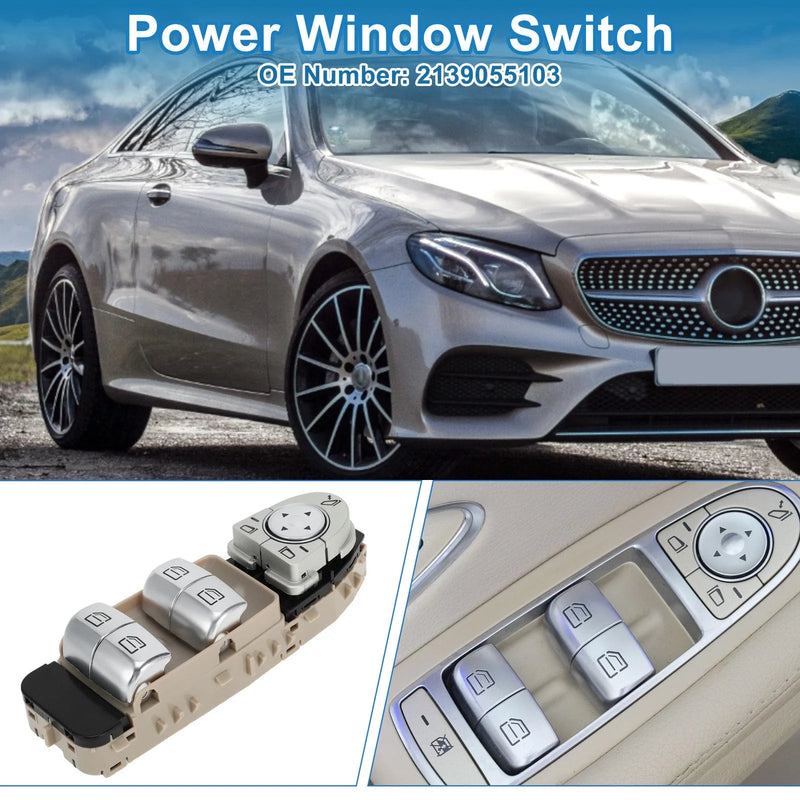 Mercedes-Benz W213 Front Driver Side Power Window Switch (2017-2023)