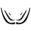 Mercedes Benz C-Class W205 6 x Front Bumper Lip Spoiler Fins (2015-2018)