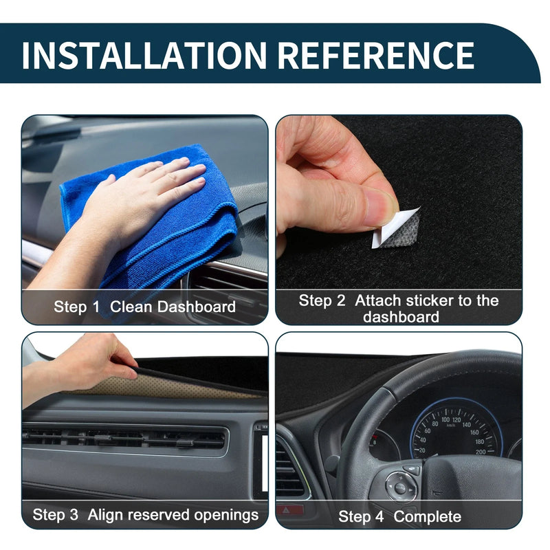 Honda Odyssey RC1 RC2 Sun Protector Black Dashboard Cover Mat (2018-2023)