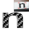 Make & Model 1pc Car Badge Emblem Lowercase Alphabet Letter Decals