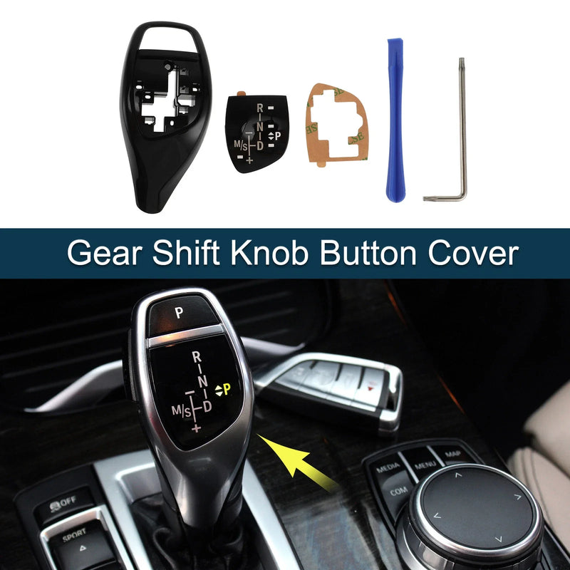 BMW 1 Series F20 F21 F22 Black Gear Shift Knob Button Cover (2012-2019)