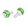 Motorcycle Bolts Nuts Fastener 4pcs 6mm Green License Plate Frame