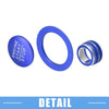 Honda Civic (2022-2023) Blue 3 x Volume Switch Knob Engine Button Covers