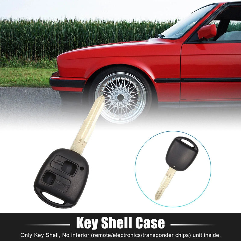 Toyota Yaris, Corolla, RAV4, Prado 2 x Car Key Fob Shell Case