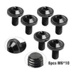 Bike Motorcycle 6 x Black Titanium M6x10mm Torx Head Bolts