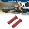 Motorcycle 7/8" 22mm / 1pair Hand Grips Wine Red