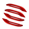 Tesla Model 3 Y 4Pcs Red Door Handle Covers (2017-2023)