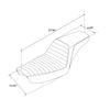 Harley Dyna Low Rider Super Glide FXD Driver & Passenger Seats (1996-2003)