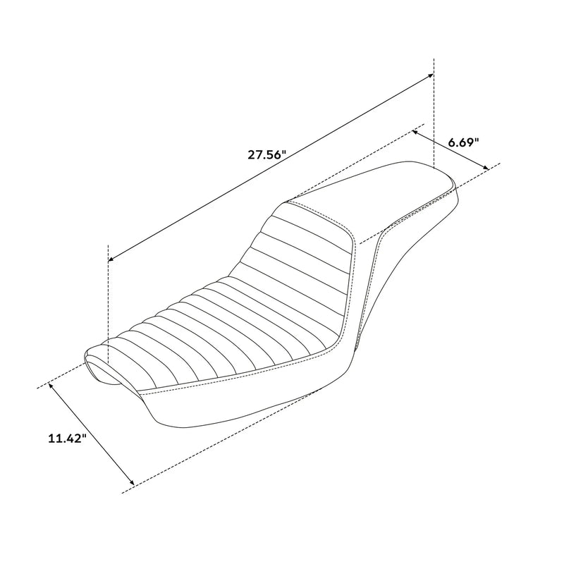 Harley Dyna Low Rider Super Glide FXD Driver & Passenger Seats (1996-2003)