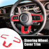 Jeep Wrangler JL JLU Sport (2018-2021) Red Steering Wheel Cover Trim Set