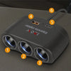 Premium Car Charger Splitter with Triple Socket High Power 120W Output