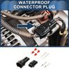 Kawasaki Suzuki Motorcycle Black 2 x Pin Waterproof Connector Plug