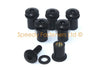 Motorcycle Bolts / 6x M5 / Windshield Fairing Rubber Well Nuts