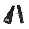 Vehicle Fuel Line Hose Connector Black Nylon Pipe Connector Quick Release