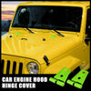 Jeep Wrangler 2007-2018 Green Engine Hood Hinge Covers