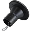 Black Nylon Boats, 50mm Deck Filler Cap with Seal & Chain