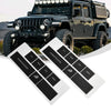 CHRYSLER and JEEP DASH Control Button Sticker in Black Vinyl