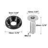 Motorcycle 8 x Fastener M6 Bumper Washer Bolt Trunk Mudguard Hatch