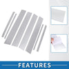Toyota RAV4 8 Pcs Chrome Silver Car Pillar Window Trim Covers (2013-2018)